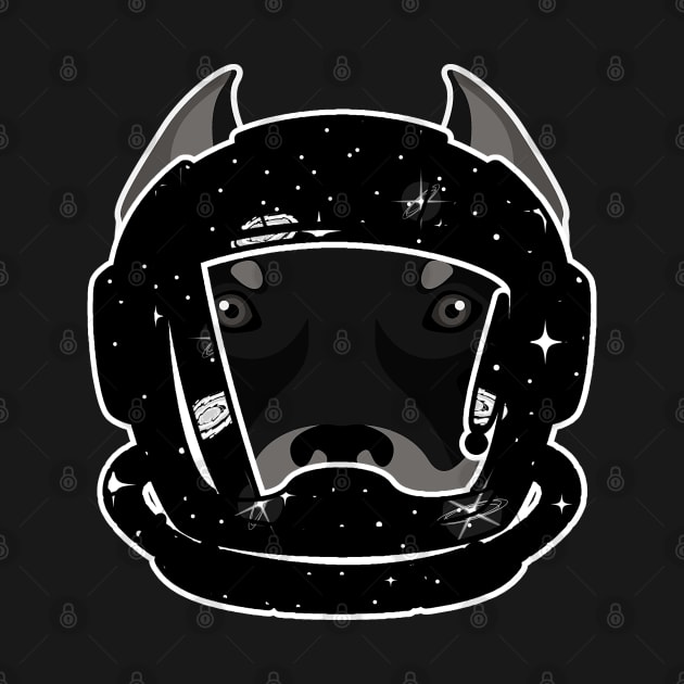 Astronaut Pitbull by FullOnNostalgia