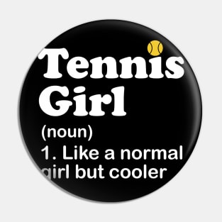 Tennis Girl Pin