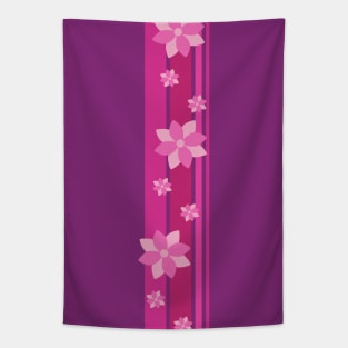 Pink Flowers Tapestry