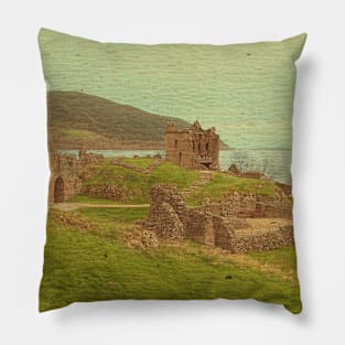 Urqhart Castle in Loch Ness Pillow