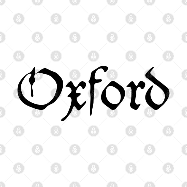 Medieval Calligraphy Oxford Black Lettering by RetroGeek