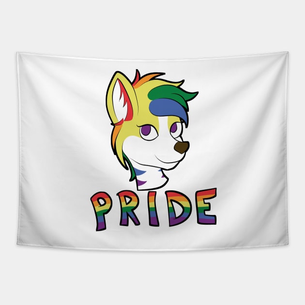 Gay Pride - Furry Mascot Tapestry by Aleina928