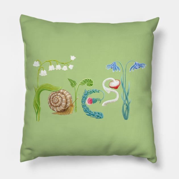 Forest Pillow by ruta13art