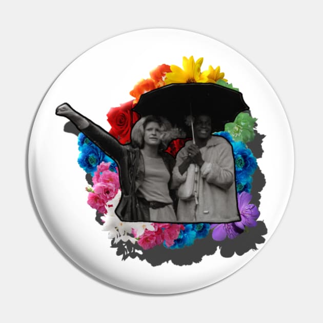 Marsha P. Johnson & Sylvia Rivera Stonewall Pin by ThatGoodShirt