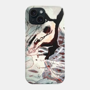 Mythical Kelpie Brookhorse and pond leaves Phone Case