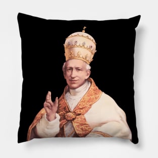Pope Leo XIII Chromolithograph Portrait Pillow