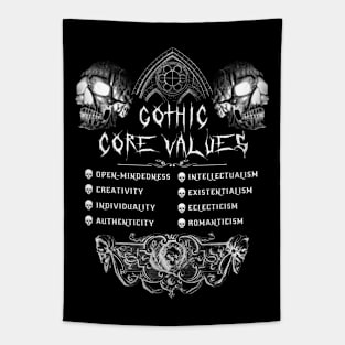 Gothic Core Values Tapestry