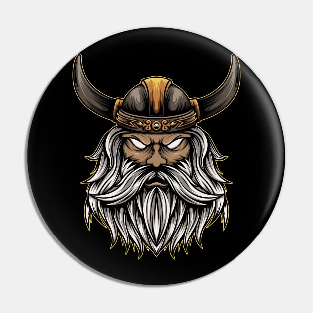 Angry viking Pin by JagatKreasi