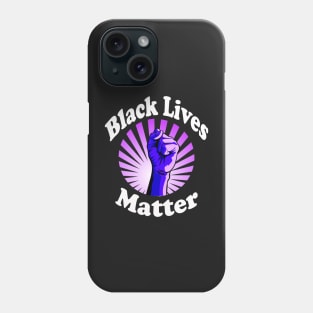 Blue Fist Black Lives Matter BLM Phone Case