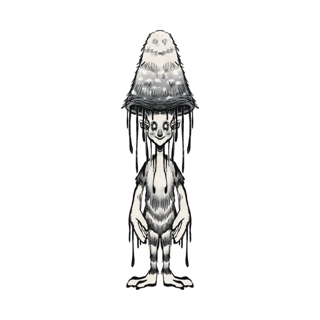 Inky Mushroom Fairy by Josslyn-Hagen