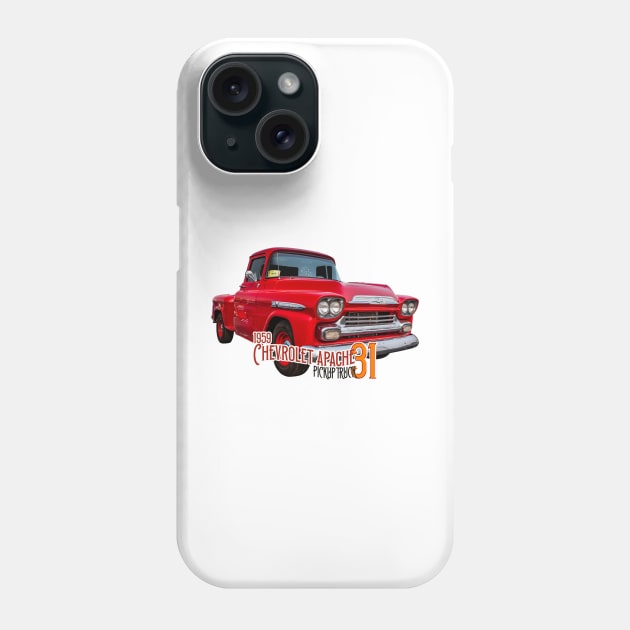 1959 Chevrolet Apache 31 Pickup Truck Phone Case by Gestalt Imagery