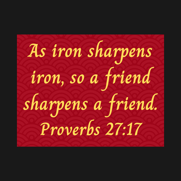 Bible Verse Proverbs 27:17 by Prayingwarrior