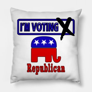 I'm Voting Republican Pillow