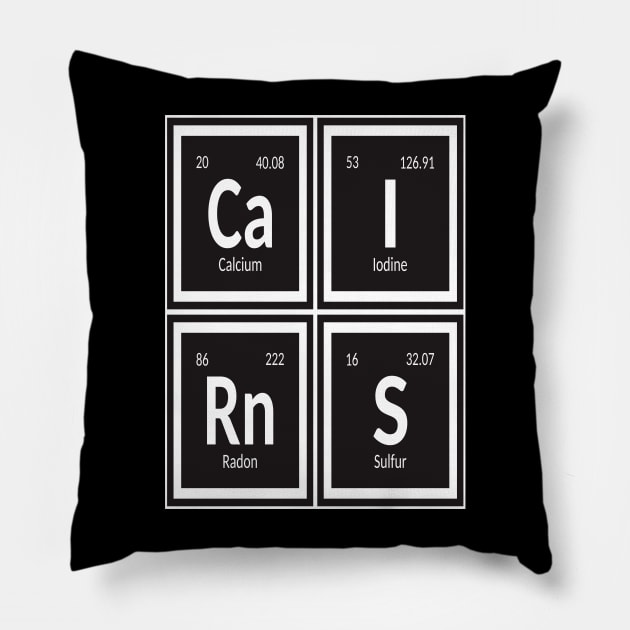 Cairns City Table of Elements Pillow by Maozva-DSGN