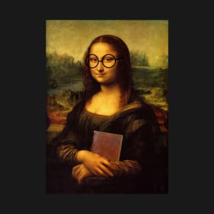 Mona Lisa with Book T-Shirt