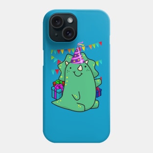 BIRTHDAY CUTE GREEN TRICERAPTOPS Phone Case