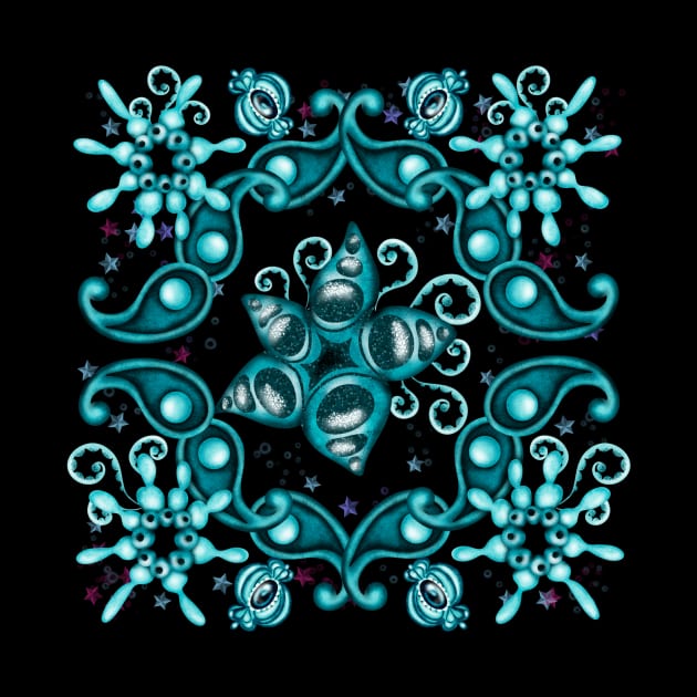 Blue zenarts zendoodle by maryglu