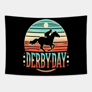 Cute Horse 150th Derby Day 2024 Horse racing Fascinator Tapestry