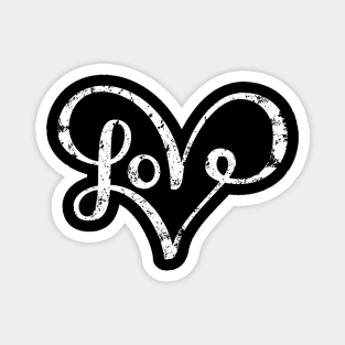 Cute Love Script Lettering Magnet