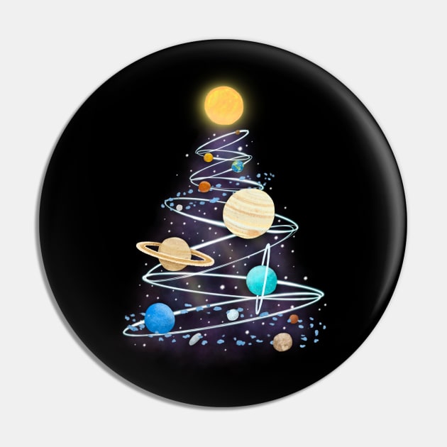 Planetary Holiday Pin by NashSketches