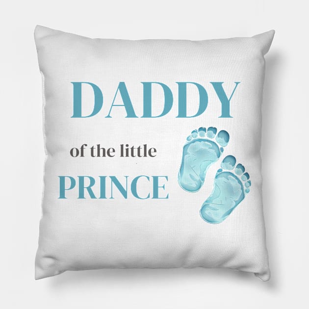 Daddy of a little boy Pillow by ComfyCorner.art