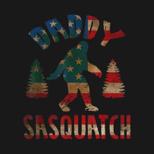 4th Of July Father's Day Funny Dad Gift - Daddy Sasquatch T-Shirt