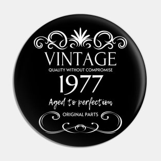 Vintage 1977 - Birthday Gift For Men Pin