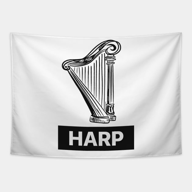 Hope Harp v4 Tapestry by SherringenergyTeez