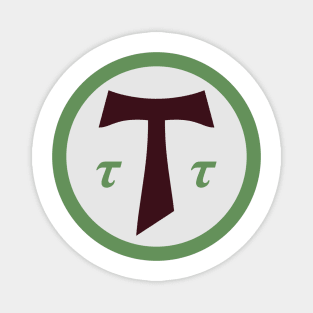 Cross of Tau Symbol Magnet