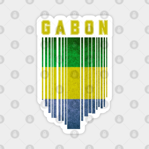 Gabon flag, gabonese flag Magnet by eka123
