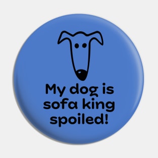 My dog is sofa king spoiled! Pin