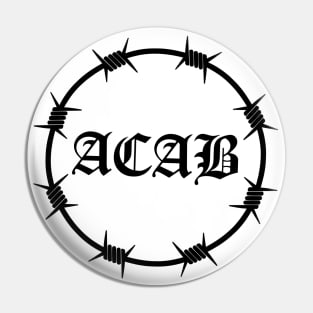 ACAB Barbed wire Pin