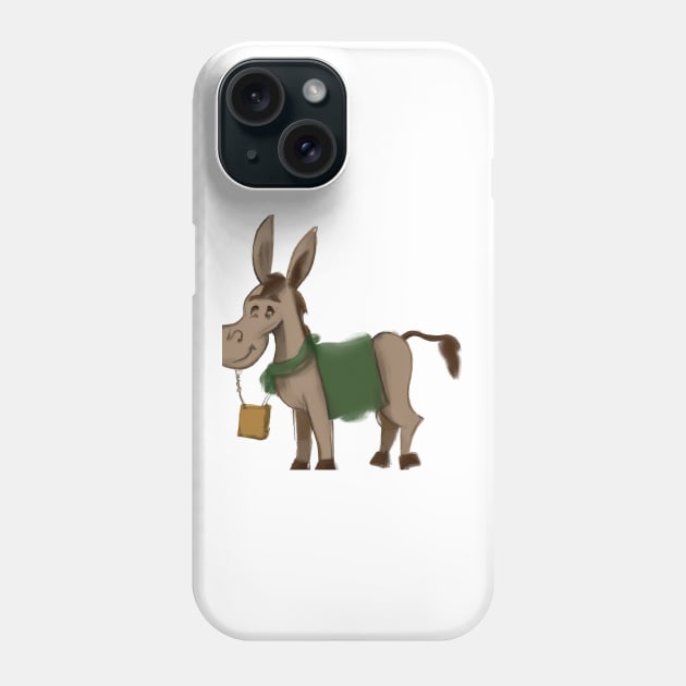 Cute Mule Drawing Phone Case by Play Zoo