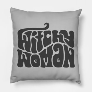 Witchy Woman Word Art Pillow