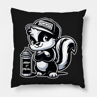 Keep It Real Graffiti Mascot Pillow