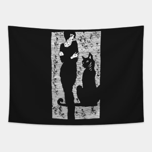 Black Cat Tapestry