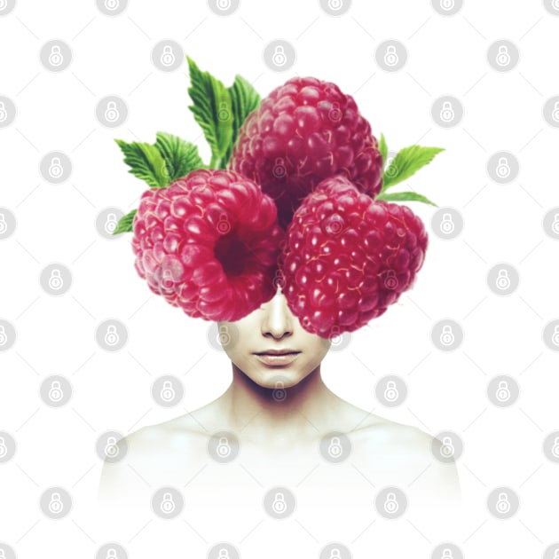 Raspberry head portrait by reesea