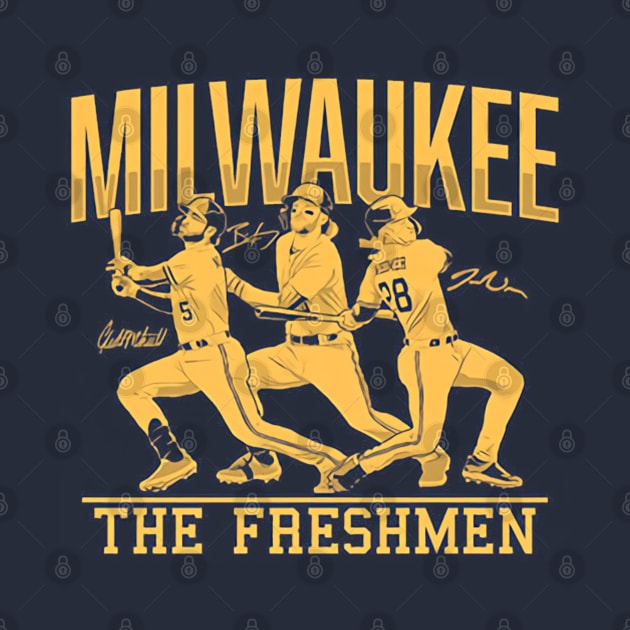 Brice Turang Joey Wiemer & Garrett Mitchell The Freshmen by KraemerShop