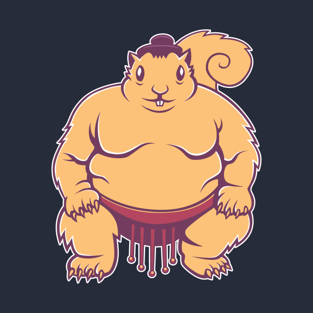 Sumo Squirrel by strangethingsa