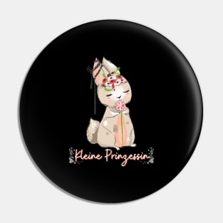 Hase Schleife Kleine Prinzessin Blumen Süß Pin