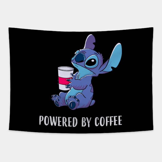 POWERED BY COFFEE Tapestry by leepianti