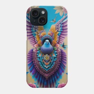 Floral Pigeon Phone Case