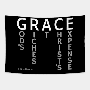 GRACE - God's Riches At Christ's Expense - 2 Corinthians 8:9 Tapestry