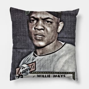 Wille Mays: 1952 Flashback Champs Pillow