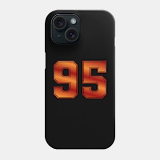95 || Sports Wear || Number | Red Orange Phone Case