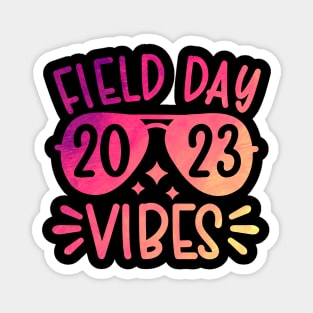 Colorful Field Day Vibes 2023 Funny Field Day Vibes Teacher Magnet