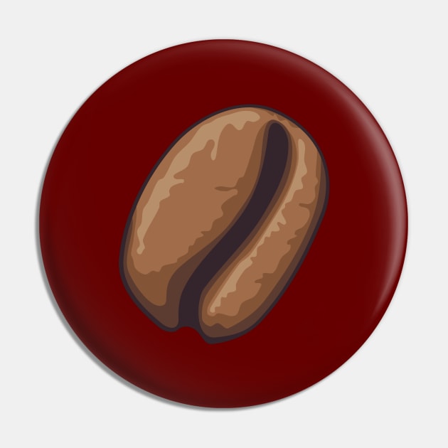 Coffee Bean Icon Pin by sifis