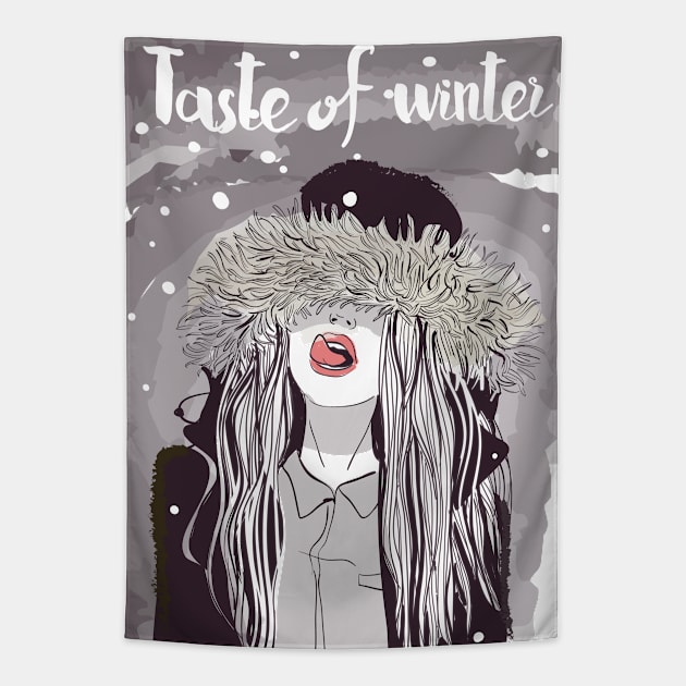 Taste of winter Tapestry by EveFarb