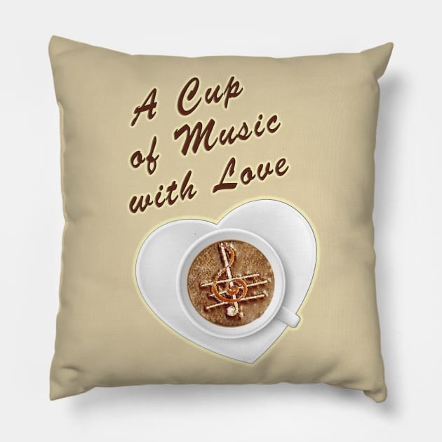 It's the time to drink a cup of music with LOVE Pillow by aastal72