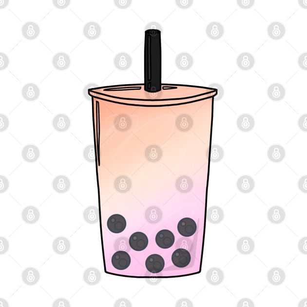 Pastel Lesbian Pride Boba by ceolsonart